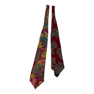 Giorgio Italy  100% Silk Men’s Multicolor Flower Tie Made in Italy.